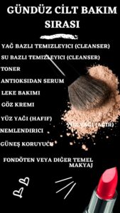 Gündüz Cilt Bakım Sırası